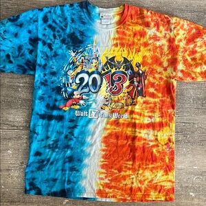 Disney Parks vintage 2013 good vs bad tie dye t-shirt